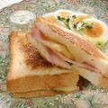 Snow＊Love's cooksnap of when they made ハム林檎ブルーチーズのクロックムッシュー.
