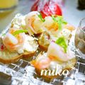 putimiko's cooksnap of when they made 海老と林檎のクリームチーズ和えレモン風味.