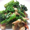 Fikamamma's cooksnap of when they made エビと菜の花の粒マスタード炒め.