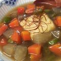 CoffeeCoco's cooksnap of when they made 冷たいスープの揚げ出し豆腐.