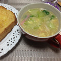 ぷーちん＾＾☆'s cooksnap of when they made 青梗菜とカニかまのスープ.