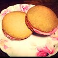 yukIncom's cooksnap of when they made 水切りヨーグルトdeクッキーサンドアイス.