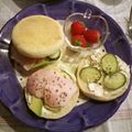 violets's cooksnap of when they made アボガド＆生ハム＆クリームチーズのサンド.