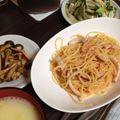 にしぴー☆'s cooksnap of when they made 我が家の☆たらこ（明太子）スパゲッティー.
