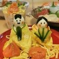 もずはうすの住民's cooksnap of when they made ちらし寿司でお雛様とお内裏様☆.