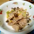 clara33's cooksnap of when they made 糖質オフ☆きのこのネギ塩チキン.