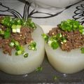 kk1112's cooksnap of when they made 大根の鶏肉詰め.