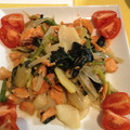 kurojizo's cooksnap of when they made 鮭と小松菜のジャガイモ蒸し.