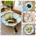 キンプリ's cooksnap of when they made 春菊とくるみ入りあんこのお焼き.