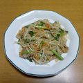 55才のおじさん's cooksnap of when they made 豚ニラもやし炒め.