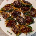 クック9VX9RX☆'s cooksnap of when they made ピーマンの肉詰め☆照り焼き☆鶏ひき肉.