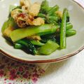 cacao_'s cooksnap of when they made 簡単☆小松菜と油揚げの煮浸し.