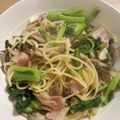 DIALLO's cooksnap of when they made ベーコンと菜の花のパスタ　柚子胡椒風味.