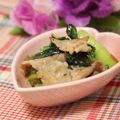 ぽっぽぺぺ's cooksnap of when they made 味付はなめたけで！小松菜と豚肉の炒めもの.