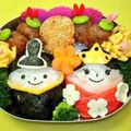 朋愛t's cooksnap of when they made 簡単！可愛い♪キャラ弁当♪ひな祭りだよ♪.