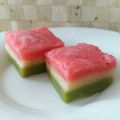 金のキョロちゃん's cooksnap of when they made 超簡単！レンジでういろう、菱餅仕立て☆.