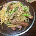 なっちズム's cooksnap of when they made アスパラとソーセージのマヨ玉カルボ風スパ.