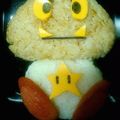 まいたけえりんぎ's cooksnap of when they made 簡単すぎる～キャラ弁♥スター(マリオ)☆.