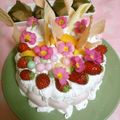 junko6075's cooksnap of when they made ＊ﾃﾞｺ飾りｹｰｷに＊らせんﾁｮｺ＊.