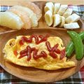 ゆのち♡'s cooksnap of when they made 鶏ひき肉入りチーズオムレツ.