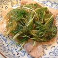 rumikuto's cooksnap of when they made 水菜と大根おろしあん豚肉のせ.