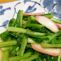 コポばな's cooksnap of when they made 小松菜とかまぼこのナンプラー炒め.