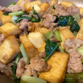 clover55's cooksnap of when they made 厚揚げと小松菜の豚バラ中華風炒め.