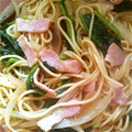まり6000's cooksnap of when they made 簡単！ベーコンとほうれん草の和風パスタ♡.