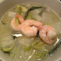Ra16's cooksnap of when they made プリプリエビと白菜の中華塩炒め煮.