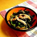 komutatata's cooksnap of when they made ✽ほうれん草のお浸しでカニカマソテー✽.