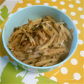 mamebeer's cooksnap of when they made おつまみに☆節約大根皮でﾏﾖﾎﾟﾝ炒め.
