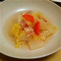kohmom's cooksnap of when they made 白菜と大根とベーコン。洋風煮☆.