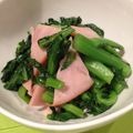 ニャンコ先生♪'s cooksnap of when they made 菜花とハムの炒めもの.