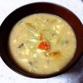 清水の小政's cooksnap of when they made ＊残った豚汁→いつでもお雑煮＊.