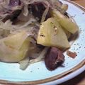 p-nose's cooksnap of when they made 砂肝のじゃが玉にんにく炒め.