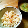 りょうきょう's cooksnap of when they made 塩こんぶと桜えびだけ！超簡単炊き込みご飯.