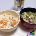ちゃろげ's cooksnap of when they made 鶏がらスープでおいしい！たけのこごはん.