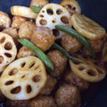 あいべりー's cooksnap of when they made ◎鶏だんごとれんこんの甘酢炒め.