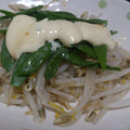 ☆くみasshi☆'s cooksnap of when they made もやしと絹さやのワサビマヨ醤油.