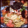 おはぐはぐ's cooksnap of when they made ツナと水菜の和風スパゲティ.