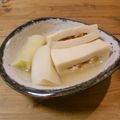 13pearls's cooksnap of when they made 高野豆腐とベーコンのじわっと煮.