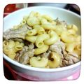 おはぎぽんず◎'s cooksnap of when they made 旦那の愛するマカロニ＊豚炒め　お弁当ＯＫ.