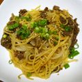 なっちゃん３１１'s cooksnap of when they made 簡単！プルコギビーフパスタ.