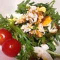 ムーミン谷のmee's cooksnap of when they made 春菊と茹で玉子のサラダ.
