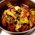 chako33's cooksnap of when they made 和風つゆで食べるあっさりソース焼きそば.