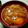 ＲＡＮ♪'s cooksnap of when they made 卵乗せ白菜と豚肉のキムチスープ.