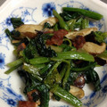 fan fan's cooksnap of when they made やみつき♪ほうれん草と椎茸のﾊﾞﾀｰ炒め.