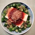 プルンバゴ's cooksnap of when they made ＊オクラと豆腐と梅干しのおかか和え＊.