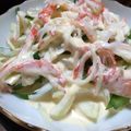 Rntr's cooksnap of when they made 大根キュウリとカニカマの醤油マヨサラダ.