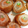 よねちき's cooksnap of when they made 野菜巻きとんかつ（サラダとんかつ）.